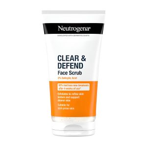 Neutrogena Clear & Defend 2% Salicylic Acid Face Scrub - EU/UK